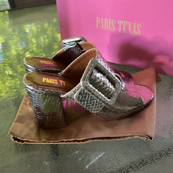 Paris Texas Croc Embossed Sandals - Picture 7 of 10